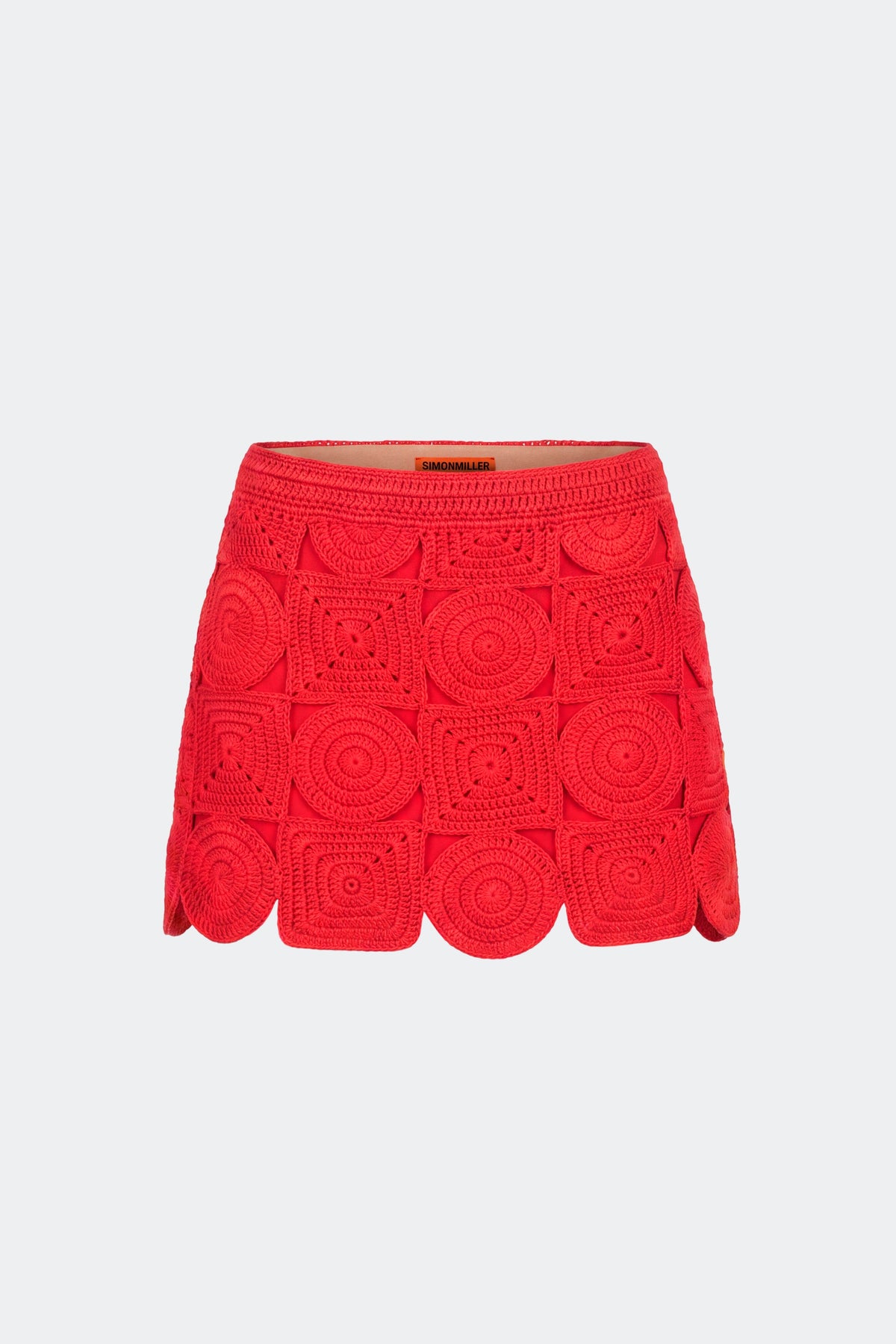 Simon Miller Beep Beep Multi-Shape Mini Skirt - Classic Red