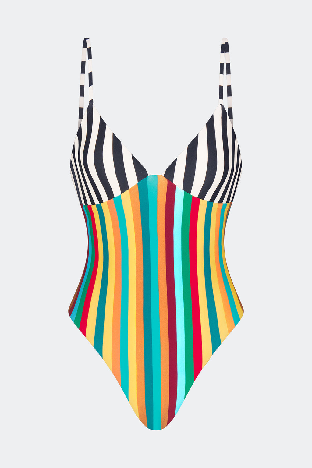 Simon Miller Behati One Piece Swimsuit - Vibrant Multi Stripe