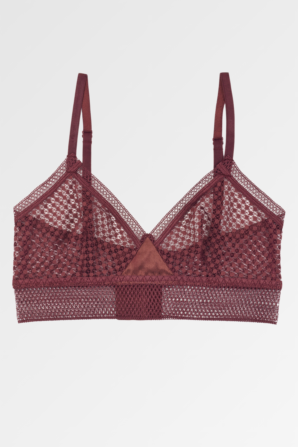 Else Bella Soft Triangle Bralette - Merlot