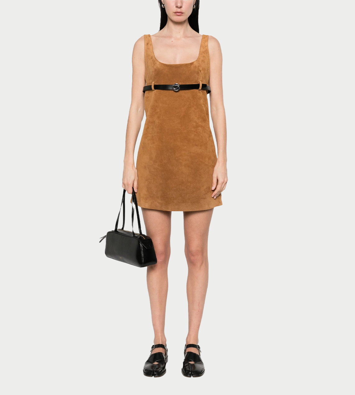 Coperni Belted Suede Mini Dress