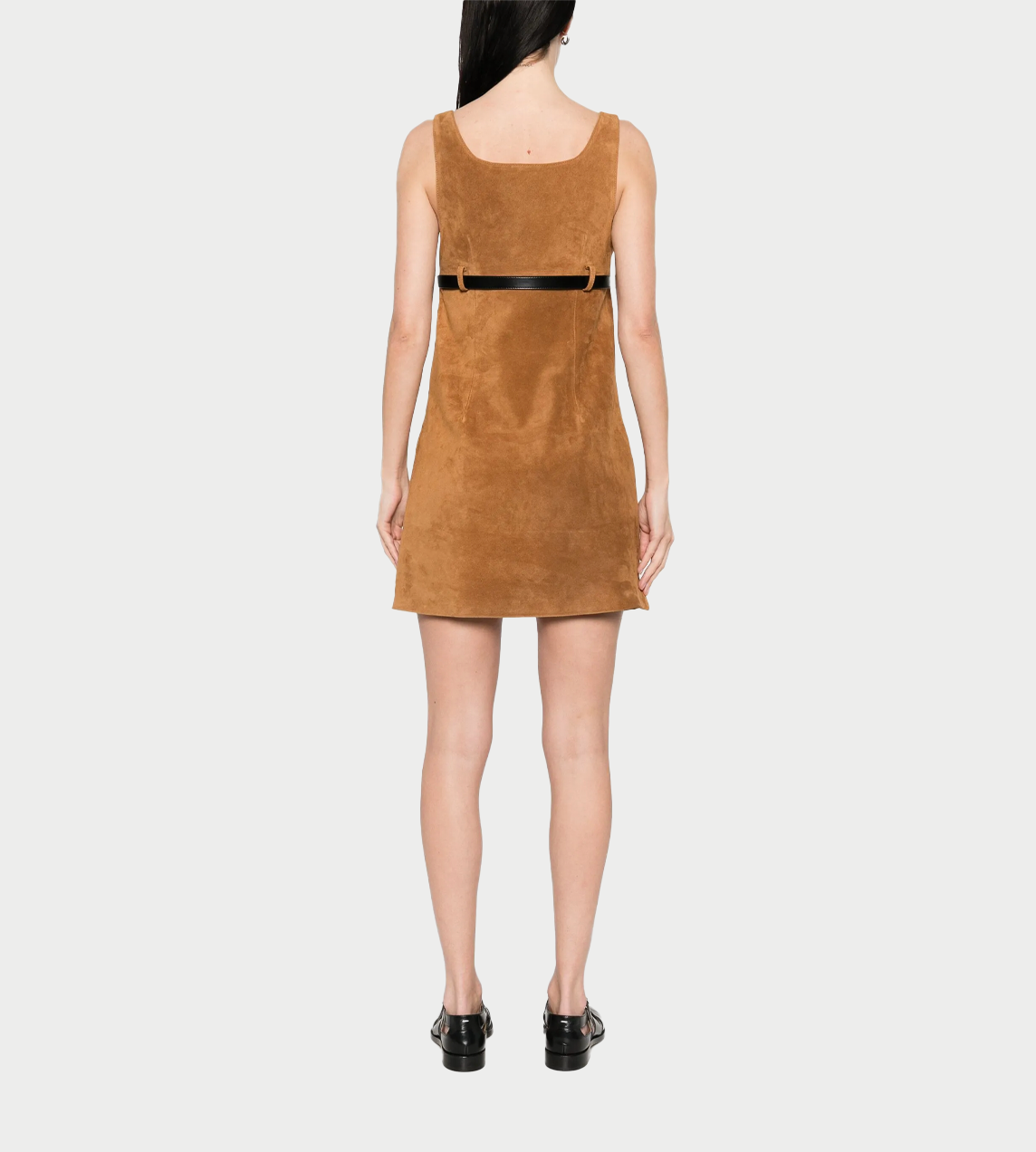 Coperni Belted Suede Mini Dress