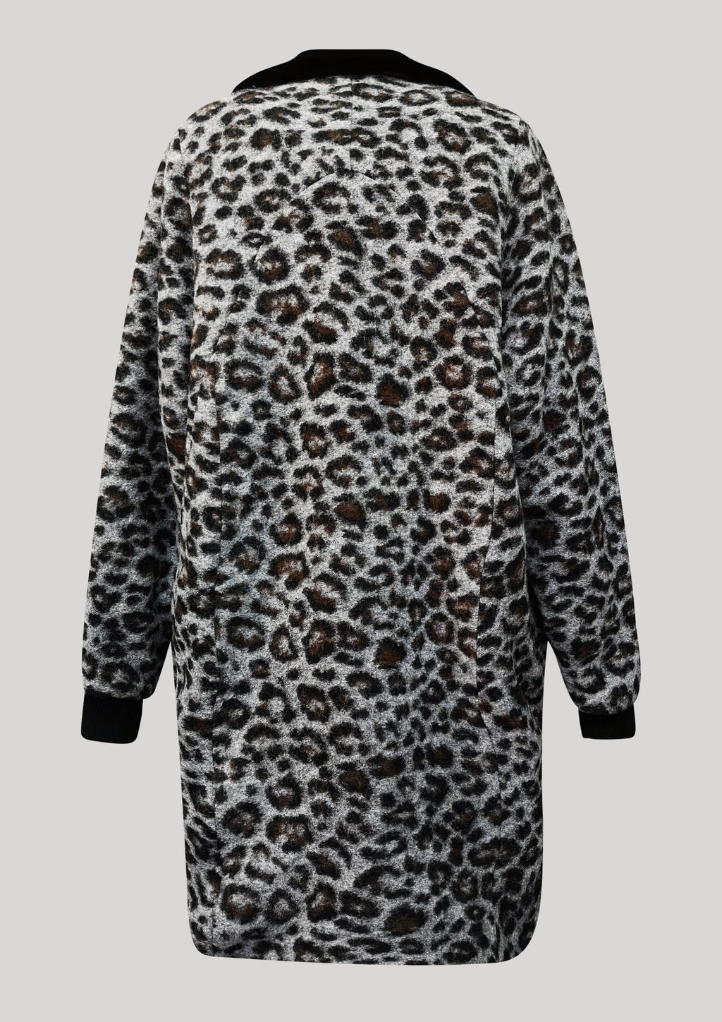 Berenik FUR LINING WOOL COATING COAT - animal print