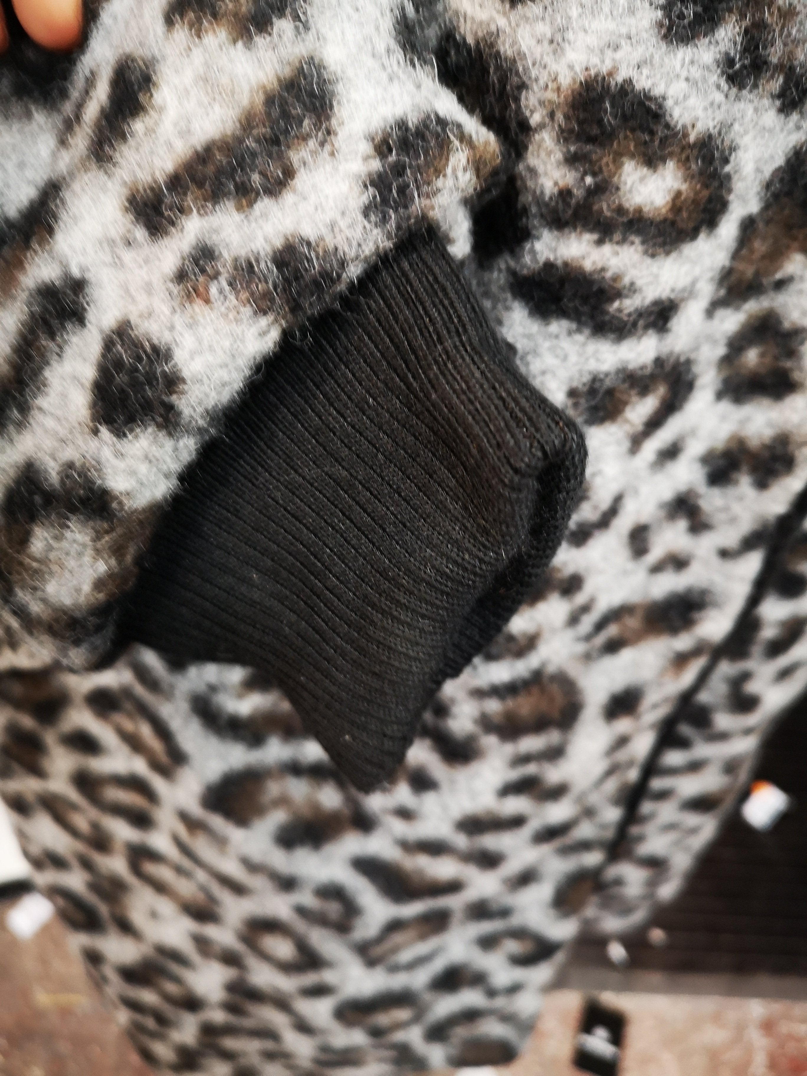 Berenik FUR LINING WOOL COATING COAT - animal print
