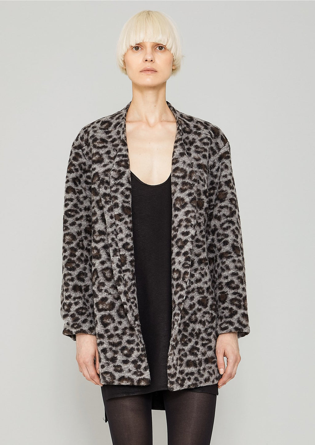 Berenik WOOL CARDIGAN - animal print