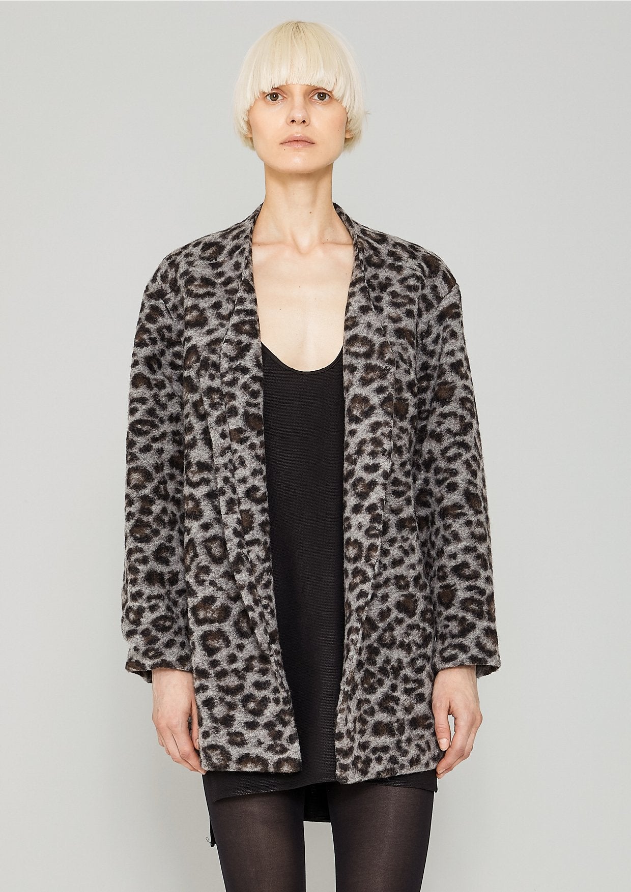 Berenik WOOL CARDIGAN - animal print