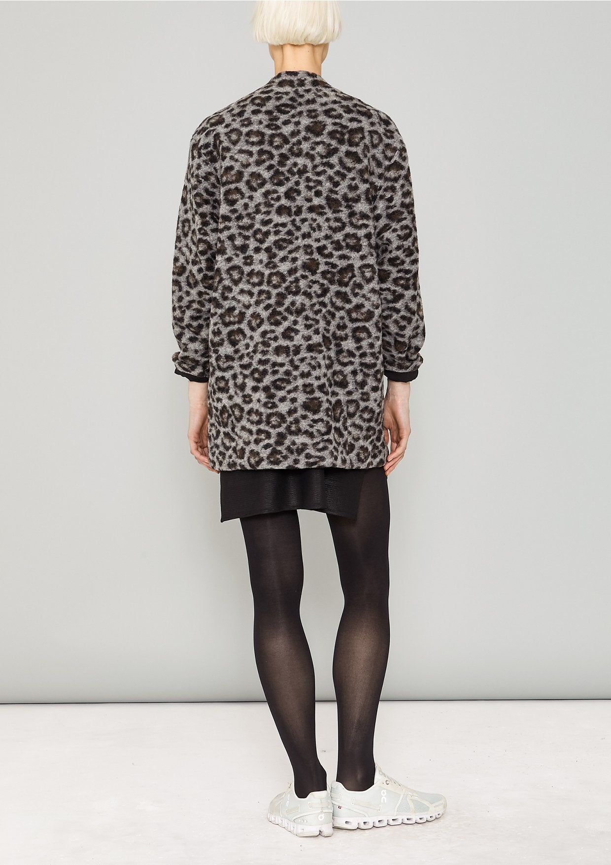 Berenik WOOL CARDIGAN - animal print