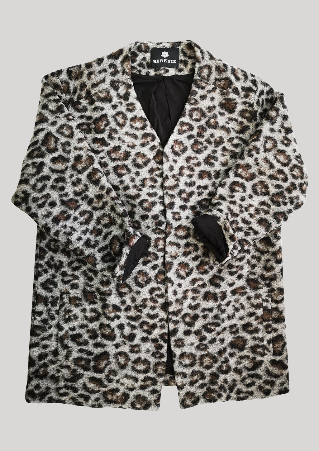 Berenik WOOL CARDIGAN - animal print