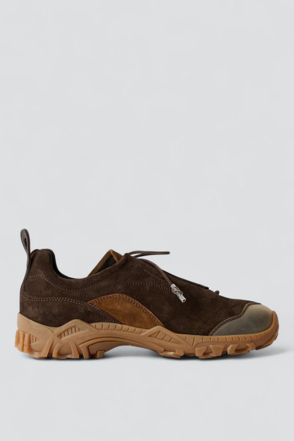 Our Legacy Bitter Cocoa Mowed Suede Gabe Sneaker