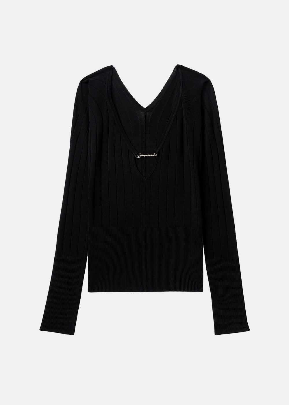Jacquemus Black Le haut Pralu Long Sleeve T Shirt - Black