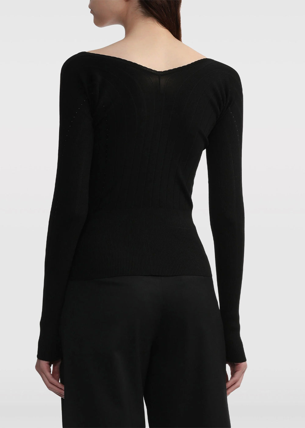 Jacquemus Black Le haut Pralu Long Sleeve T Shirt - Black