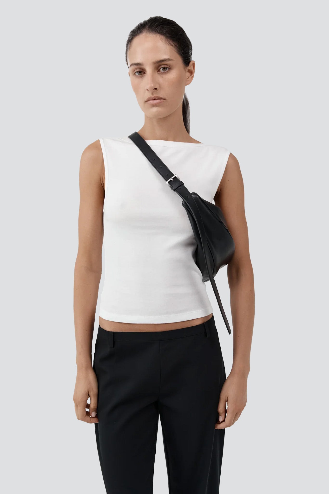St. Agni Adjustable Slim Crescent Bag