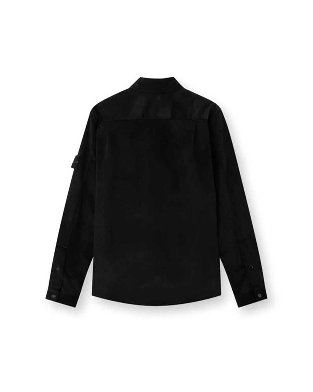 Stone Island Cotton Micro Corduroy Pockets Overshirt - Black