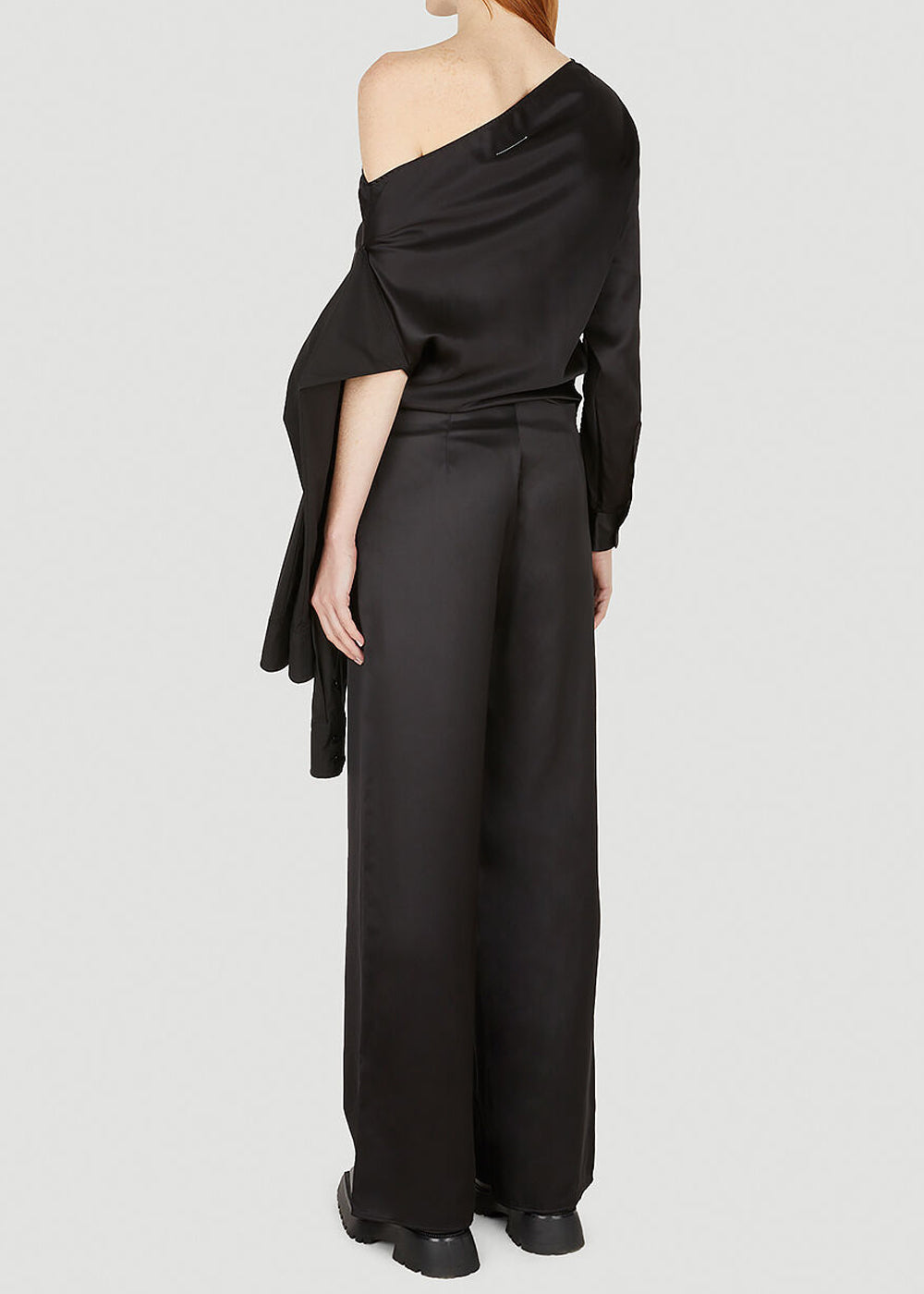 MM6 Maison Margiela Dropped Shoulder Jumpsuit - Black