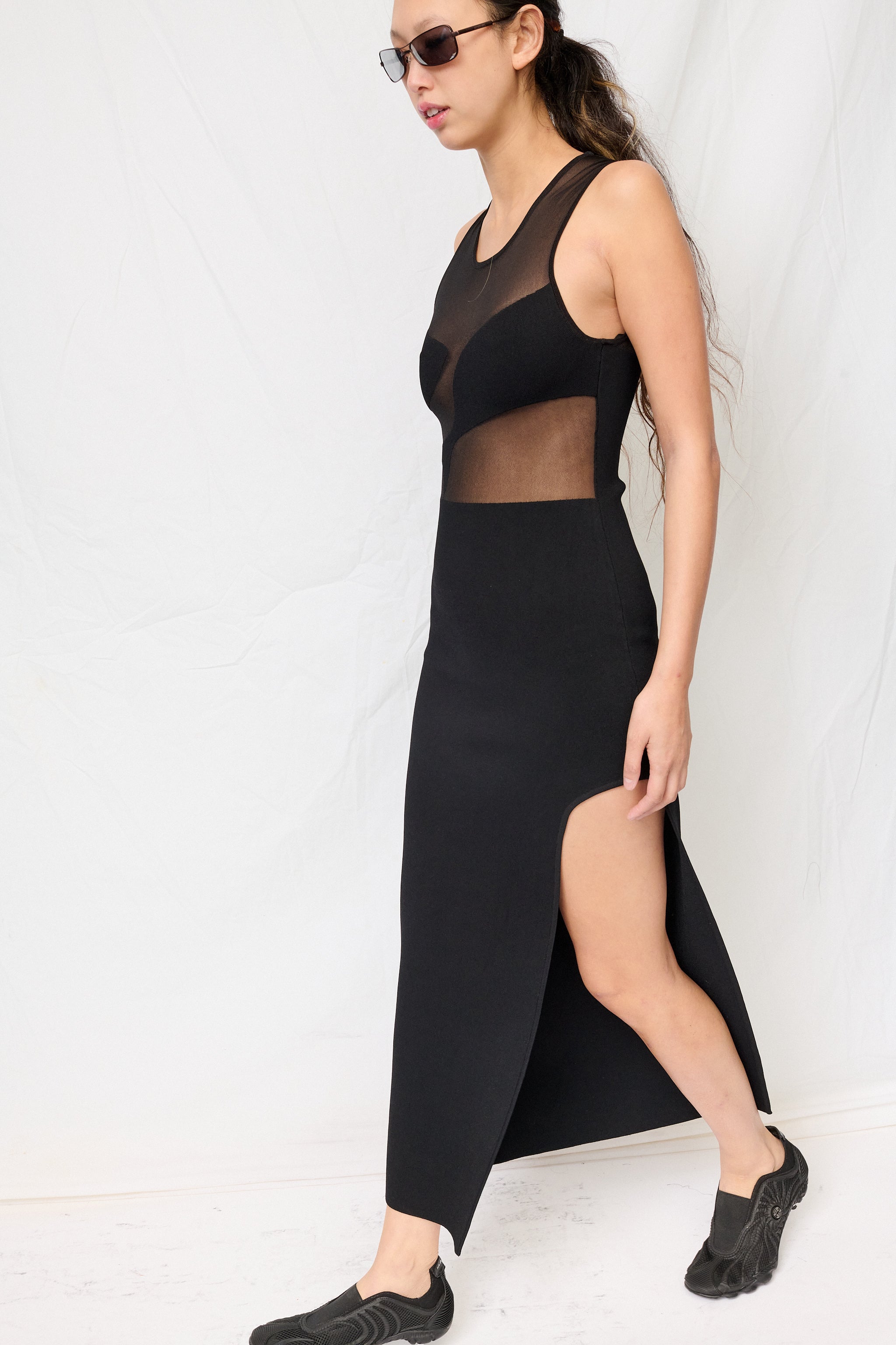 PH5 Limia Sheer Long Dress - Black