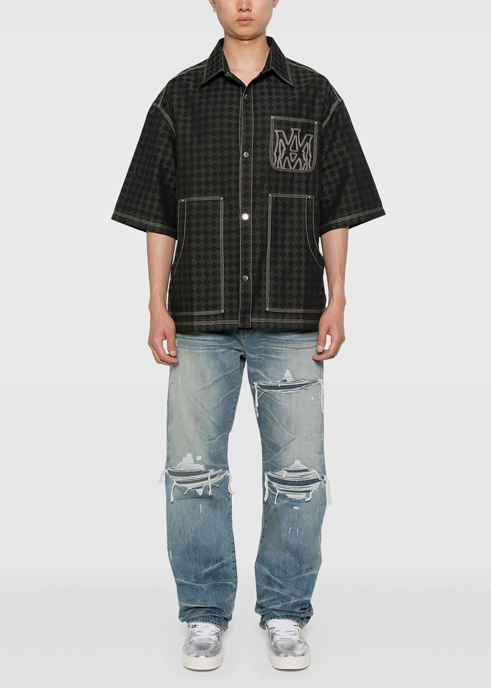 Amiri MA Quad Work Shirt - Black