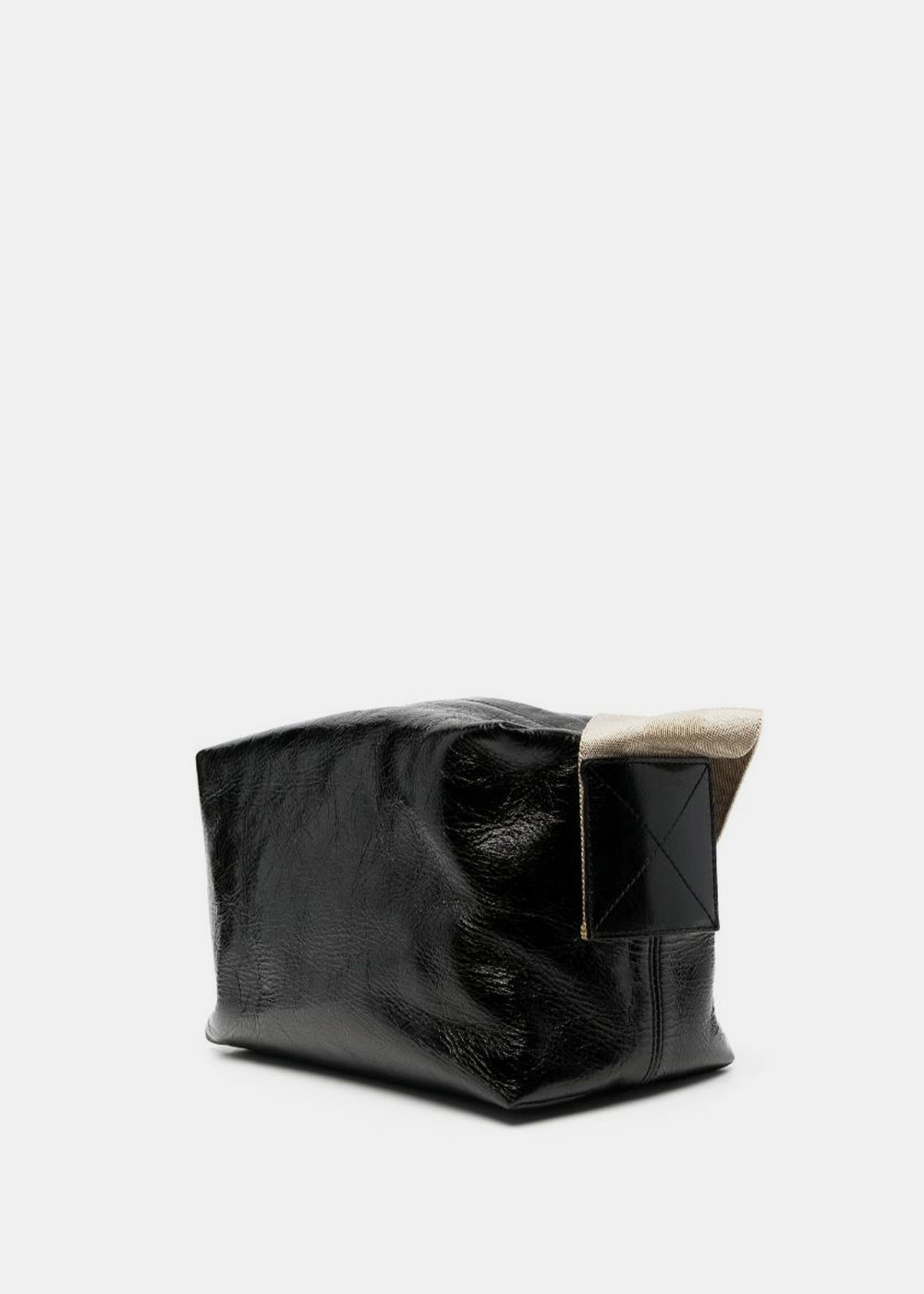 Uma Wang Medium Tofu Bag - Black/Mustard