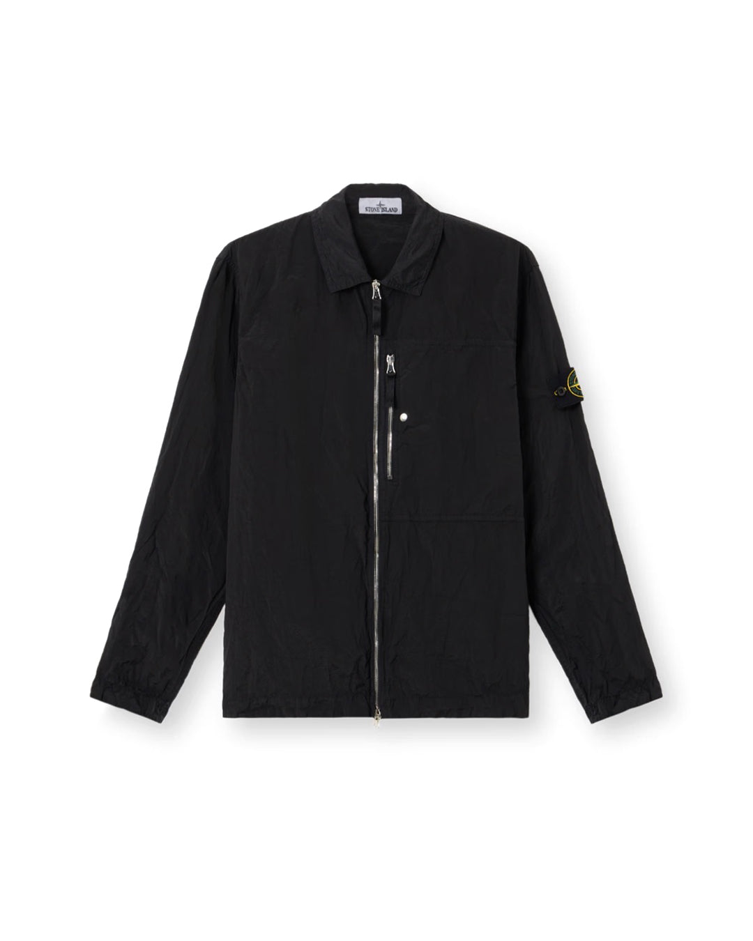 Stone Island Nylon Metal in ECONYL Chest Pocket Two-Way Zip Overshirt