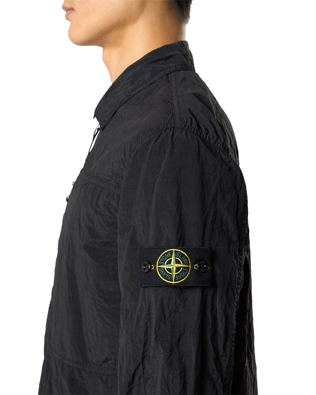 Stone Island Nylon Metal in ECONYL Chest Pocket Two-Way Zip Overshirt