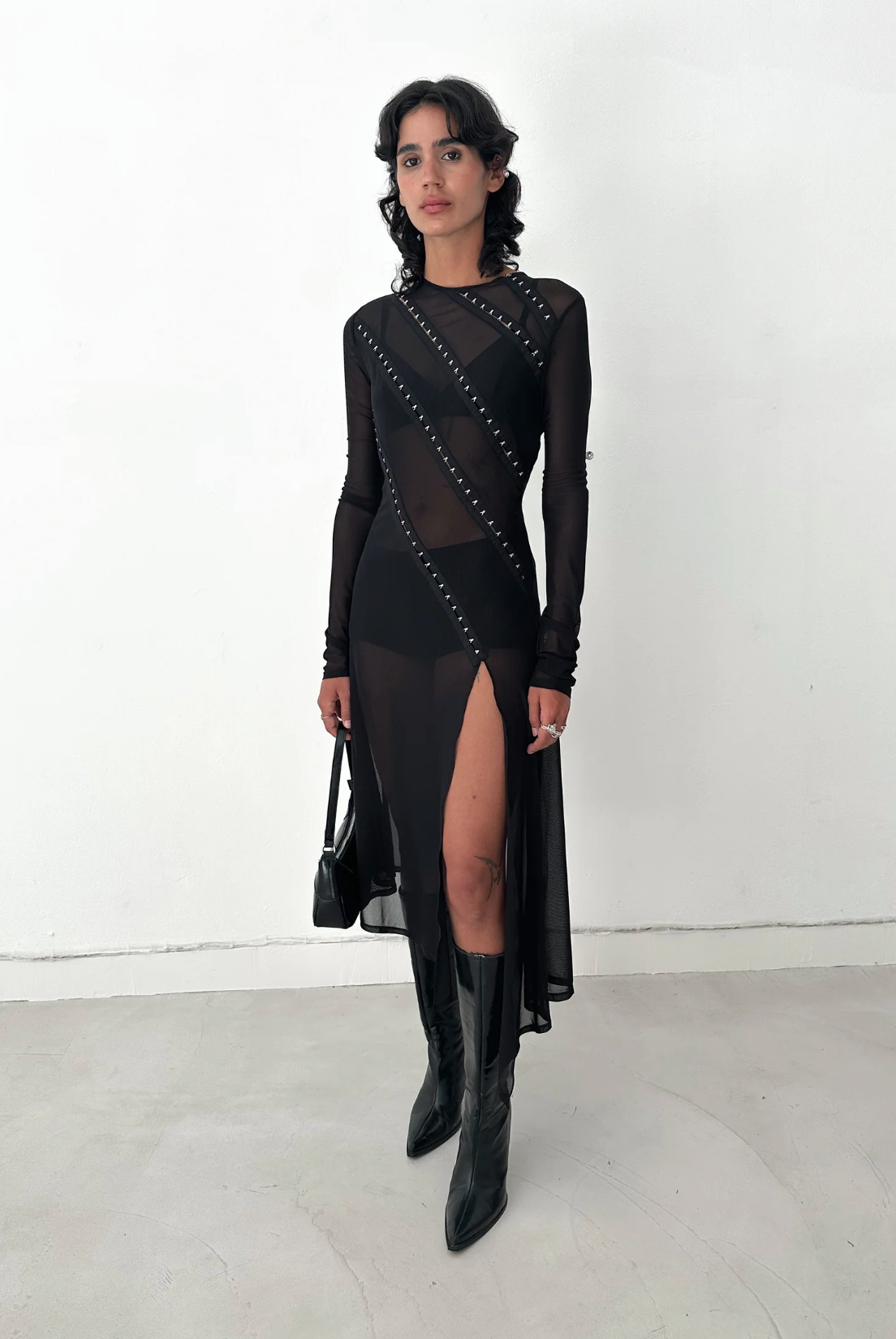 SAEMDI Rue Sheer Mesh Dress