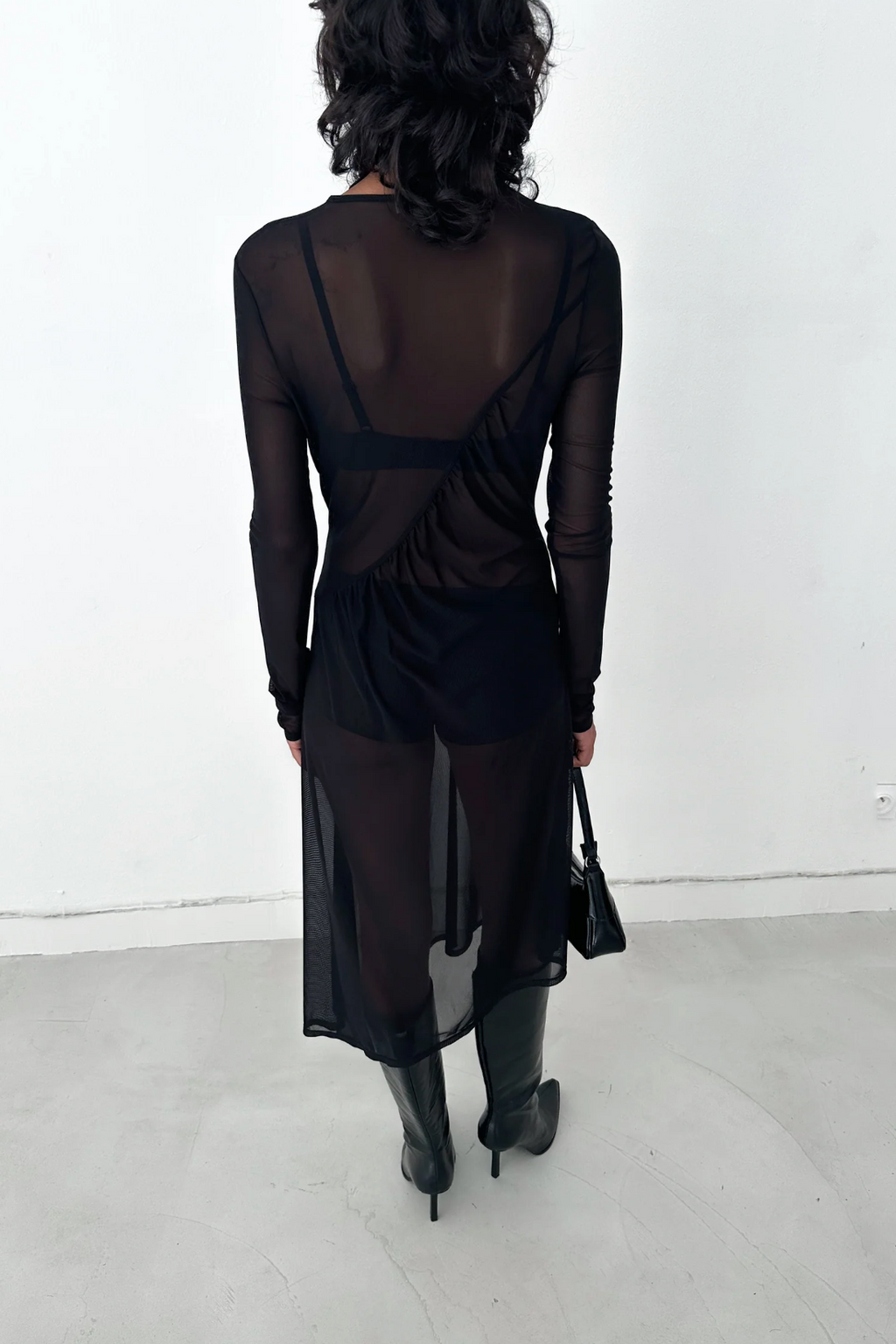 SAEMDI Rue Sheer Mesh Dress
