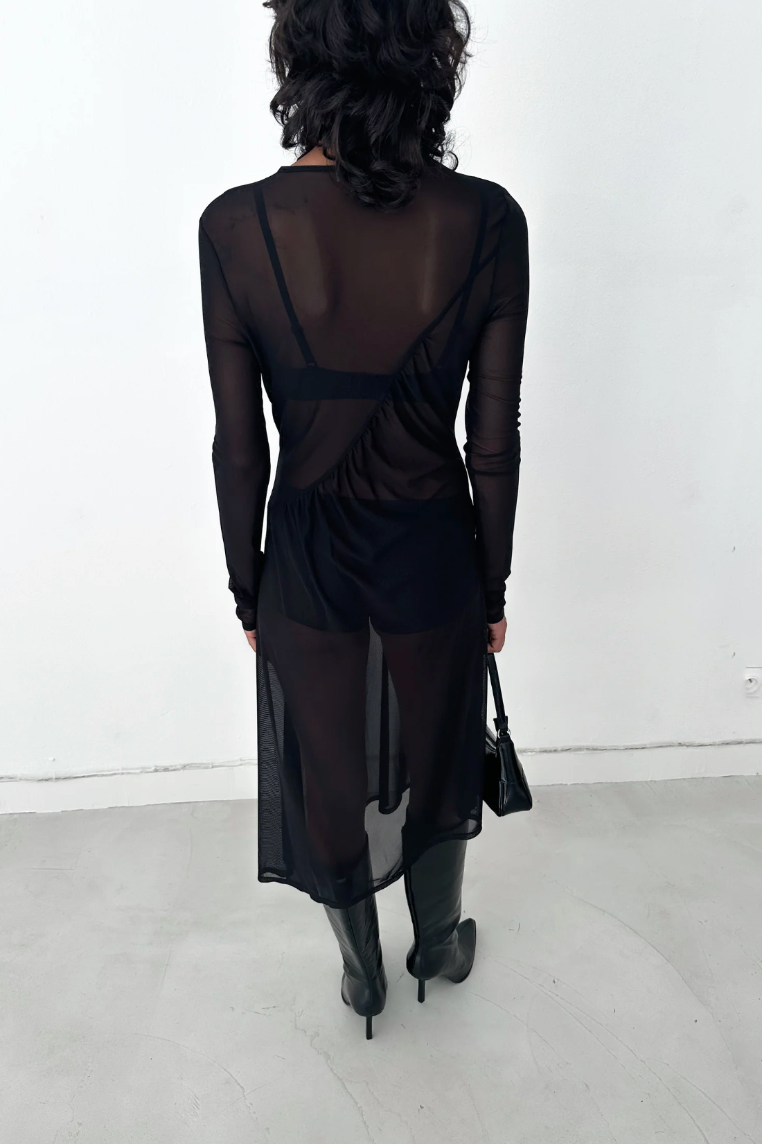 SAEMDI Rue Sheer Mesh Dress