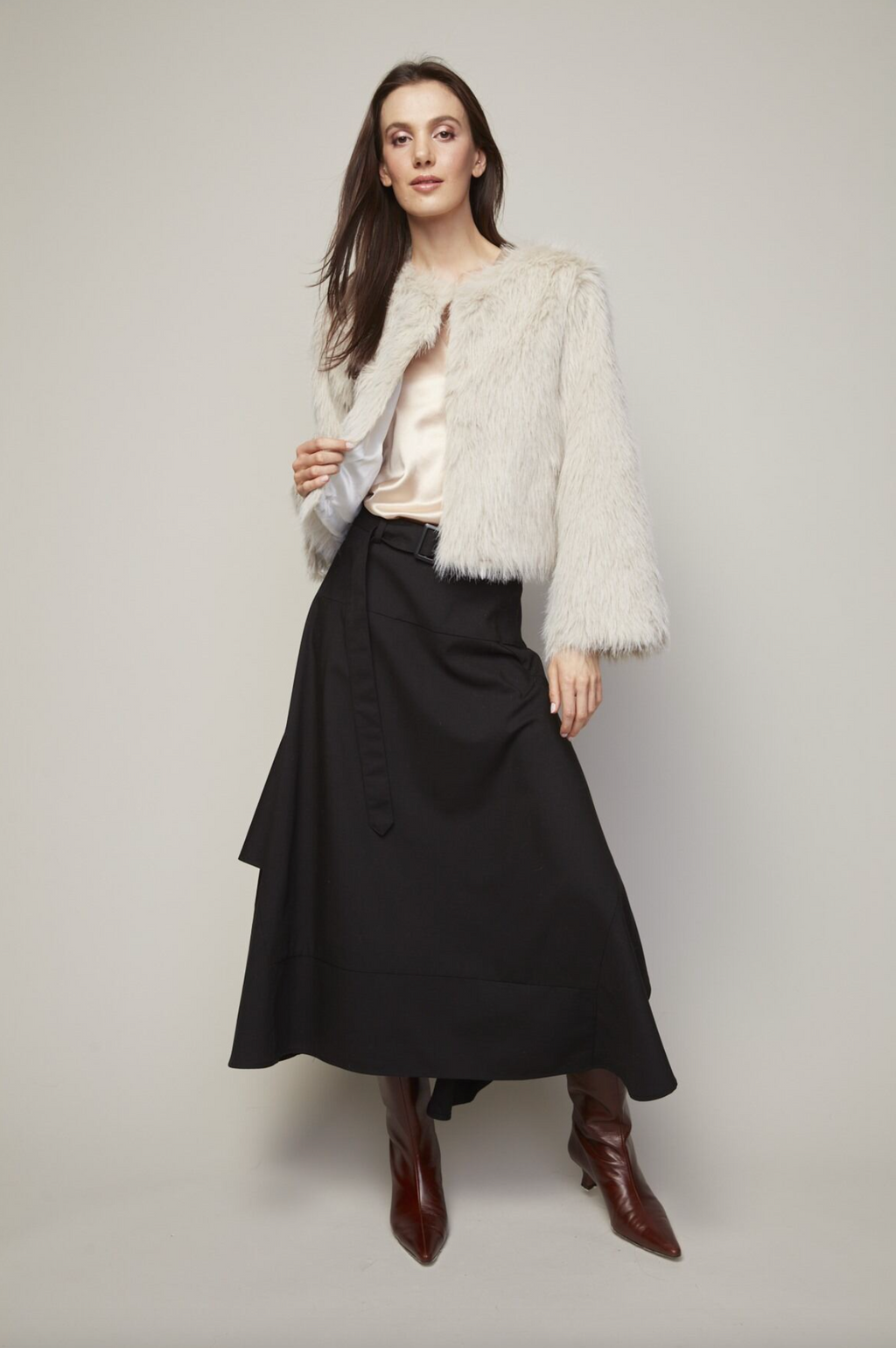 Adroit Blaine Faux Fur Jacket