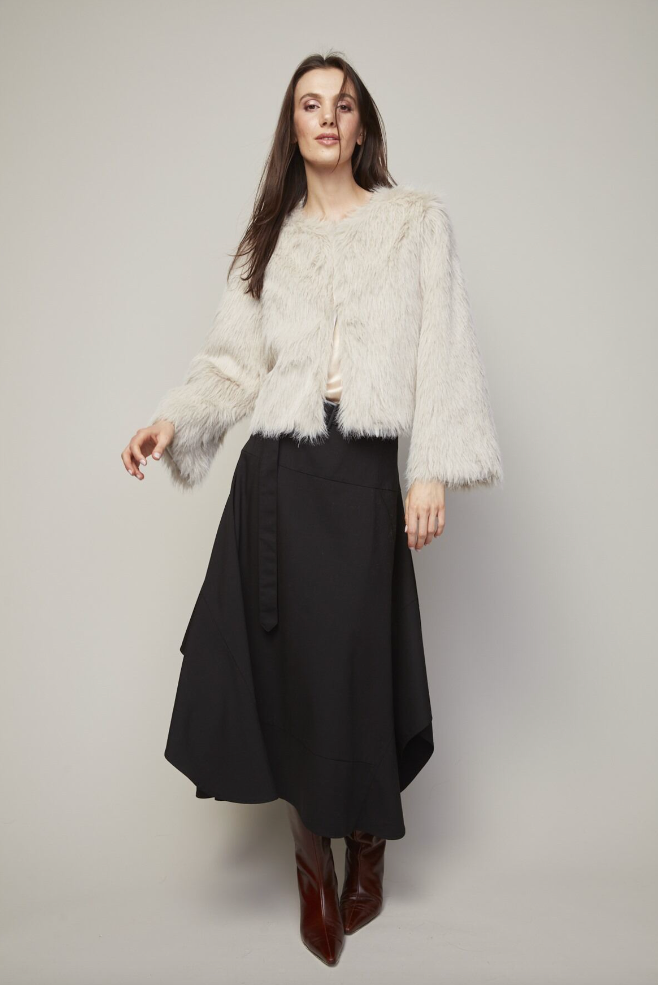Adroit Blaine Faux Fur Jacket