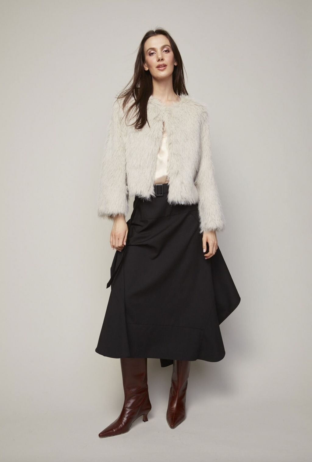 Adroit Blaine Faux Fur Jacket