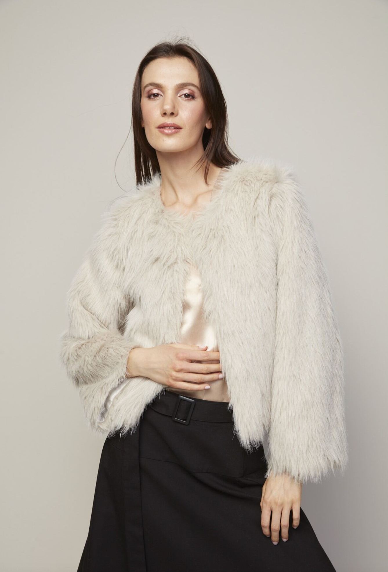 Adroit Blaine Faux Fur Jacket