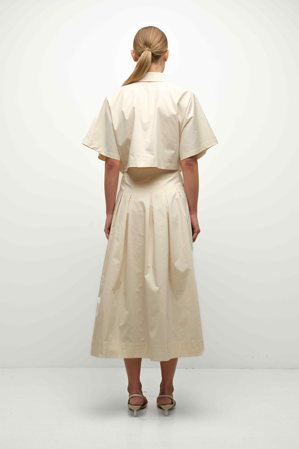 Jonathan Simkhai Blair S/S Shirt - Stone