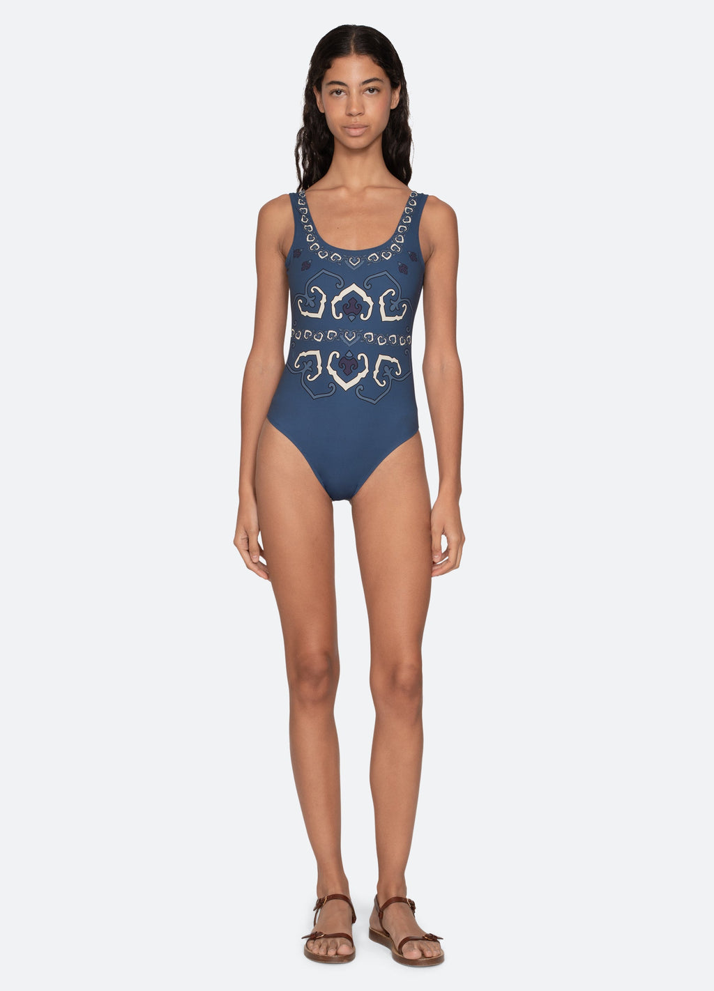 Sea NY Blaise One Piece Swimsuit - Navy