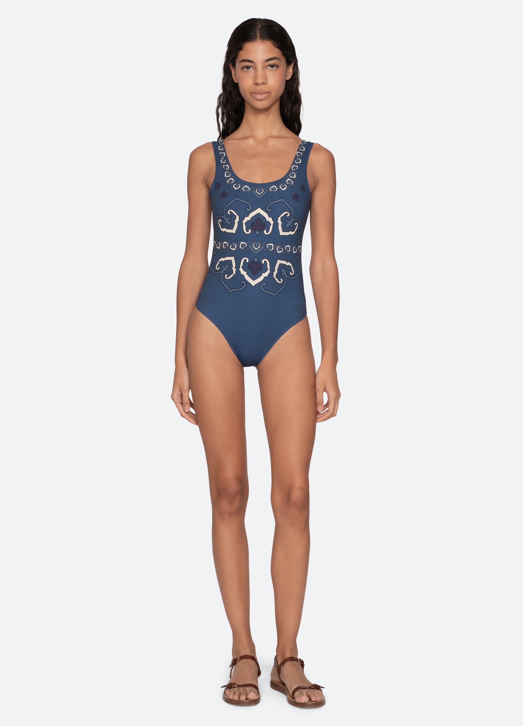 Sea NY Blaise One Piece Swimsuit - Navy