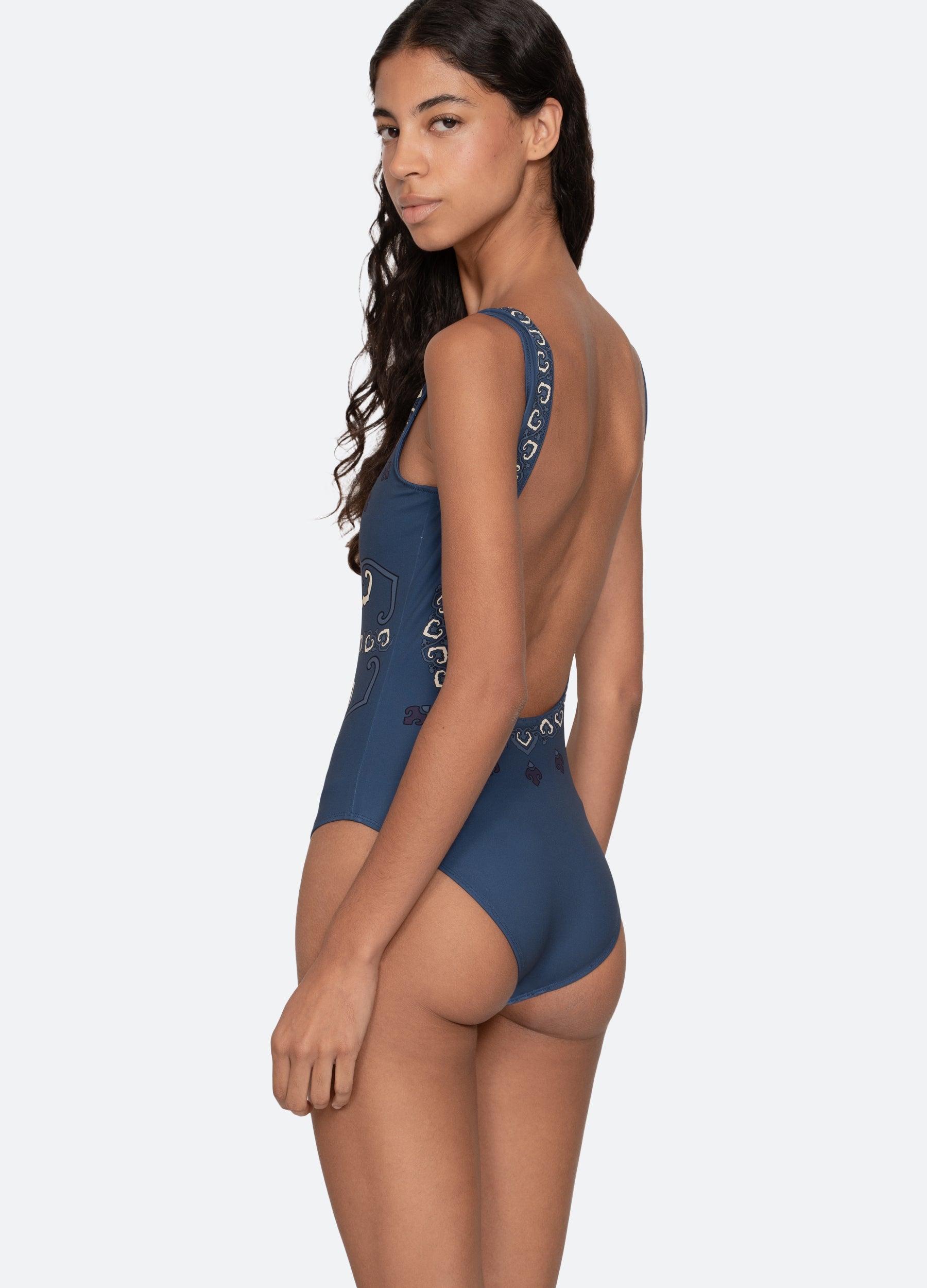 Sea NY Blaise One Piece Swimsuit - Navy