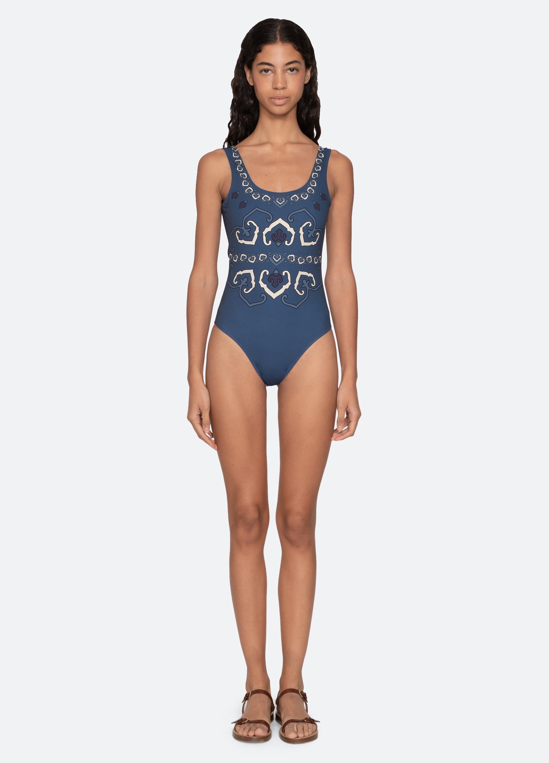 Sea NY Blaise One Piece Swimsuit - Navy