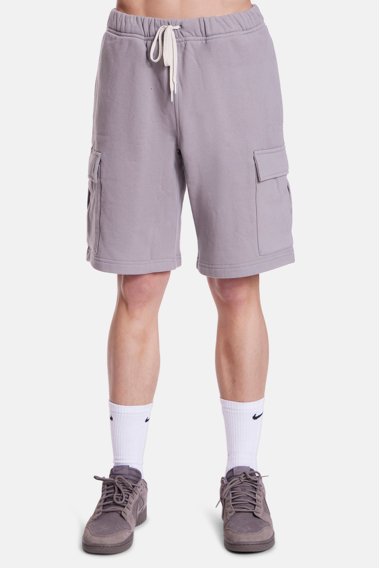 Blue&Cream Vandam Cargo Short - Pale Grey