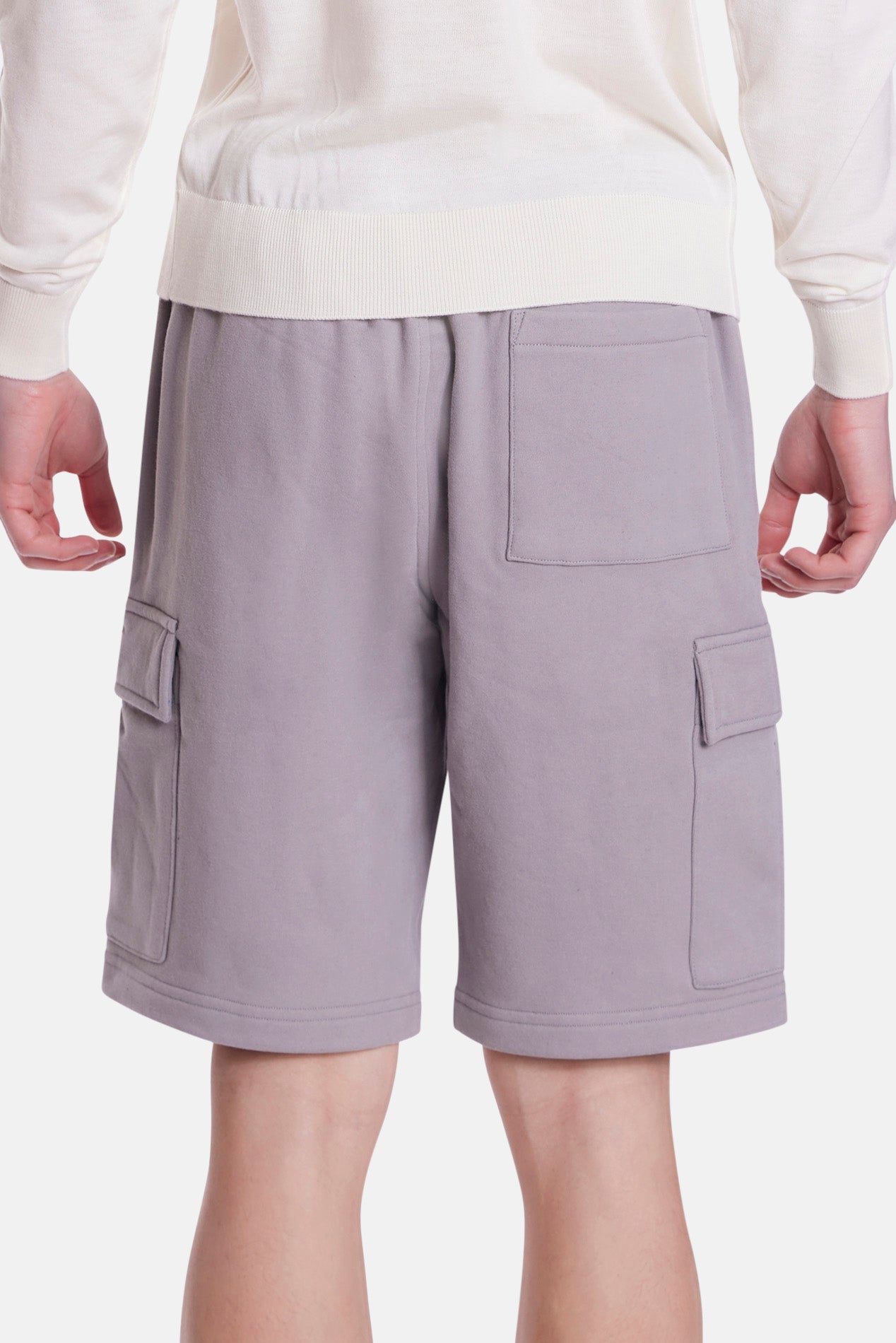 Blue&Cream Vandam Cargo Short - Pale Grey