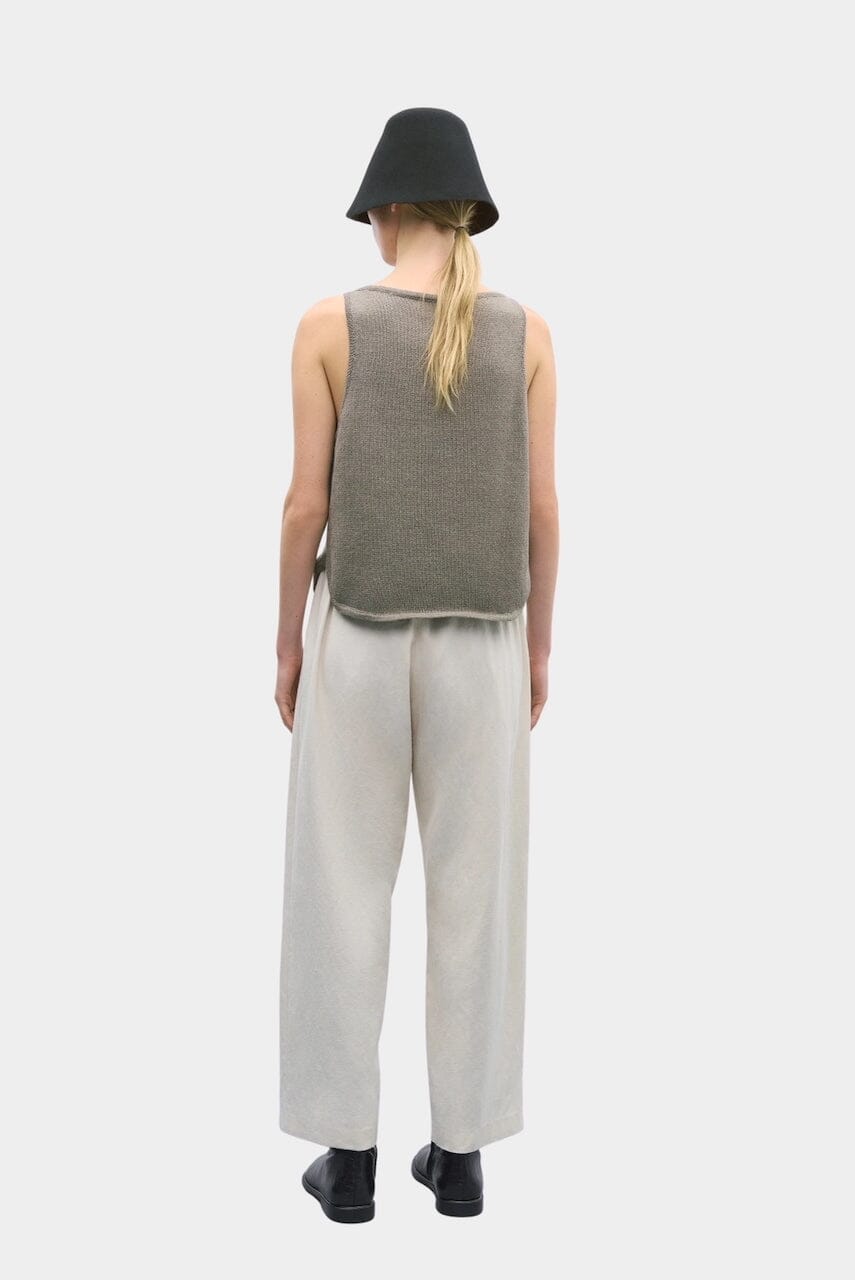 Cordera Boat-Neck Waistcoat - Taupe