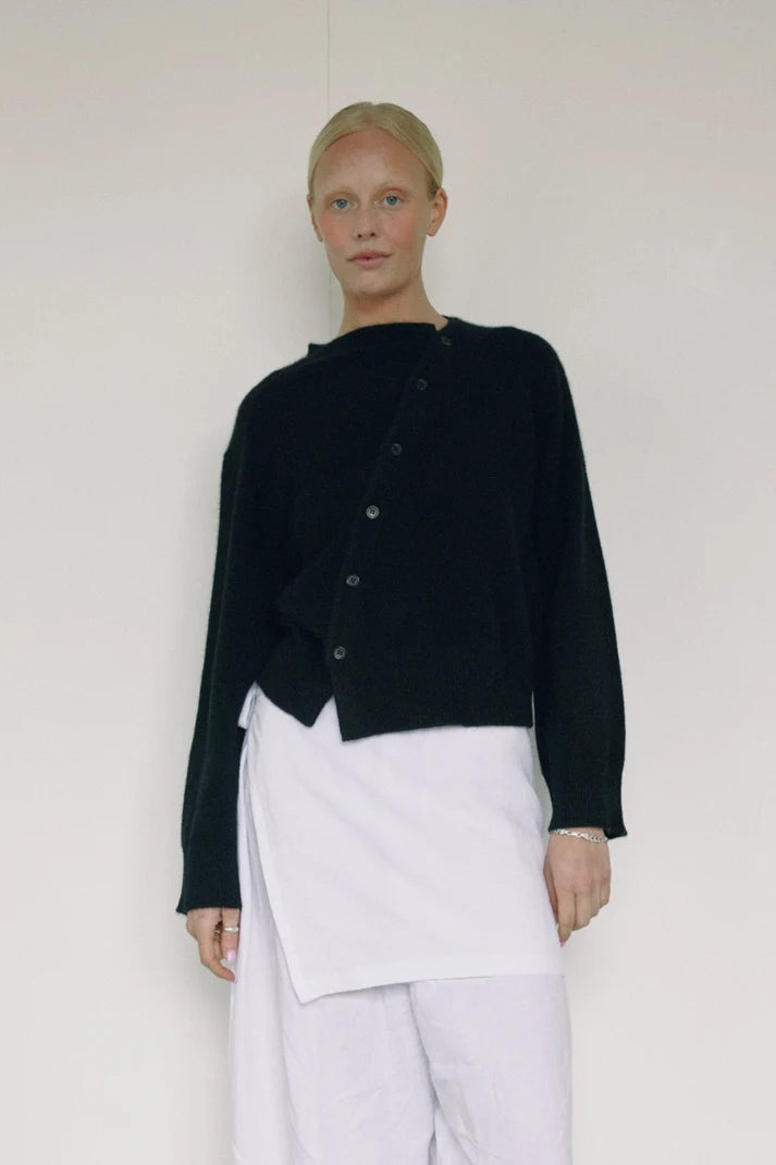 Bohème The Asymmetric Cashmere Knit Cardigan