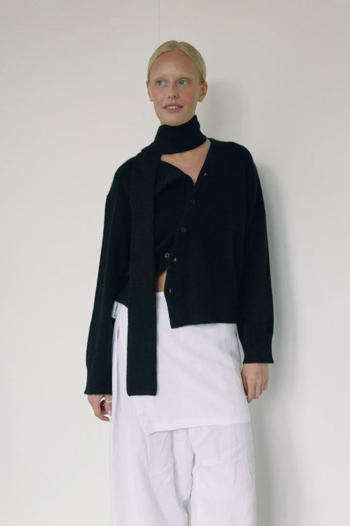 Bohème The Asymmetric Cashmere Knit Cardigan