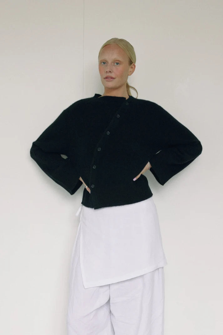 Bohème The Asymmetric Cashmere Knit Cardigan