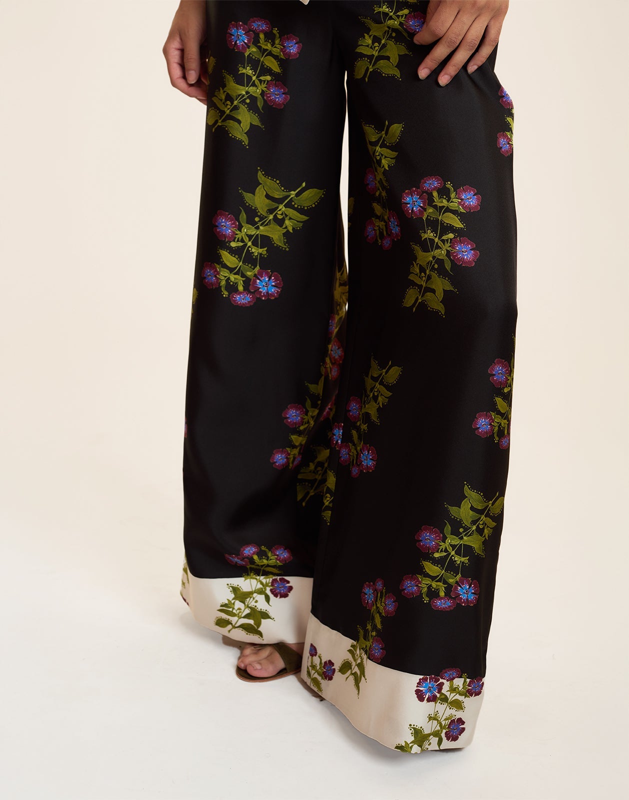 Cynthia Rowley Bon Voyage Pants - Black Floral