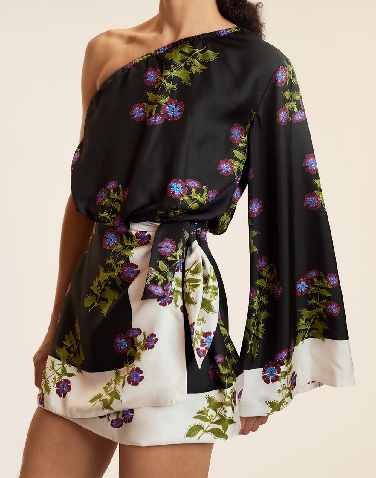 Cynthia Rowley Bon Voyage Silk Dress - BLKFL