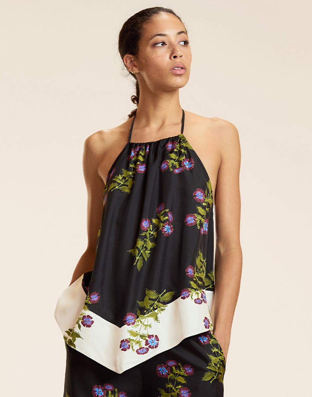 Cynthia Rowley Bon Voyage Top - BLKFL
