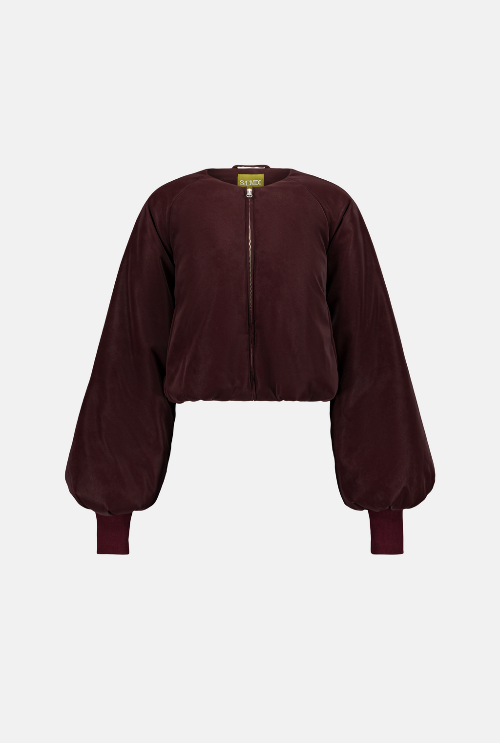 SAEMDI Bordeaux Bomber Jacket