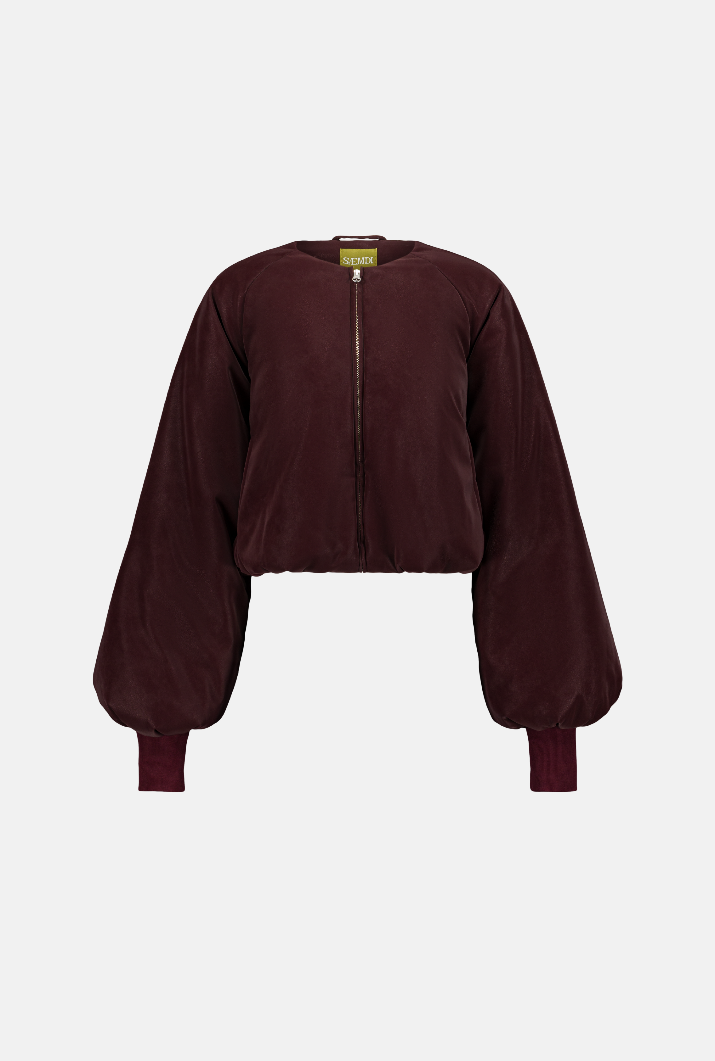 SAEMDI Bordeaux Bomber Jacket