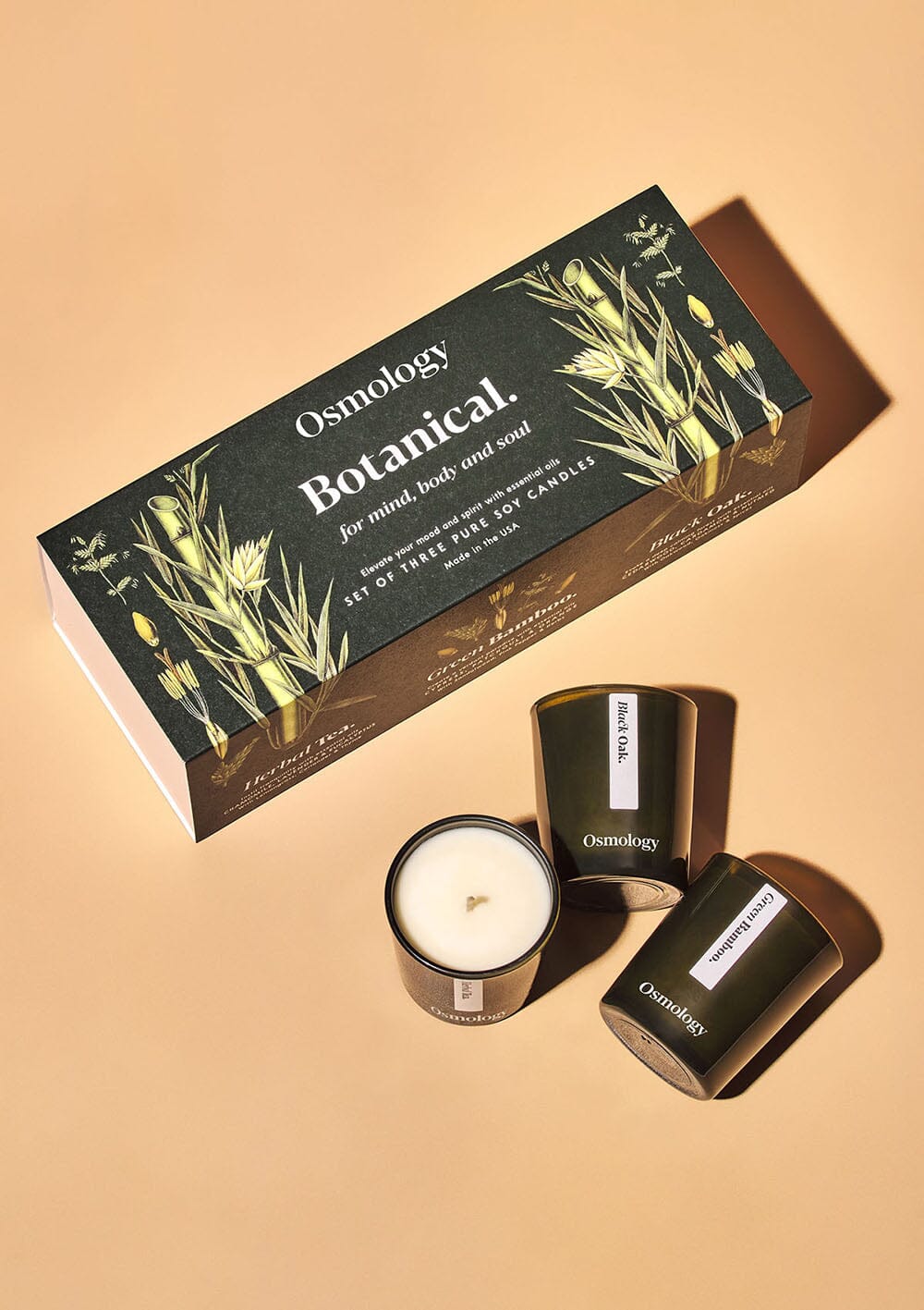 Osmology Botanical Green Mini Candle Gift Set