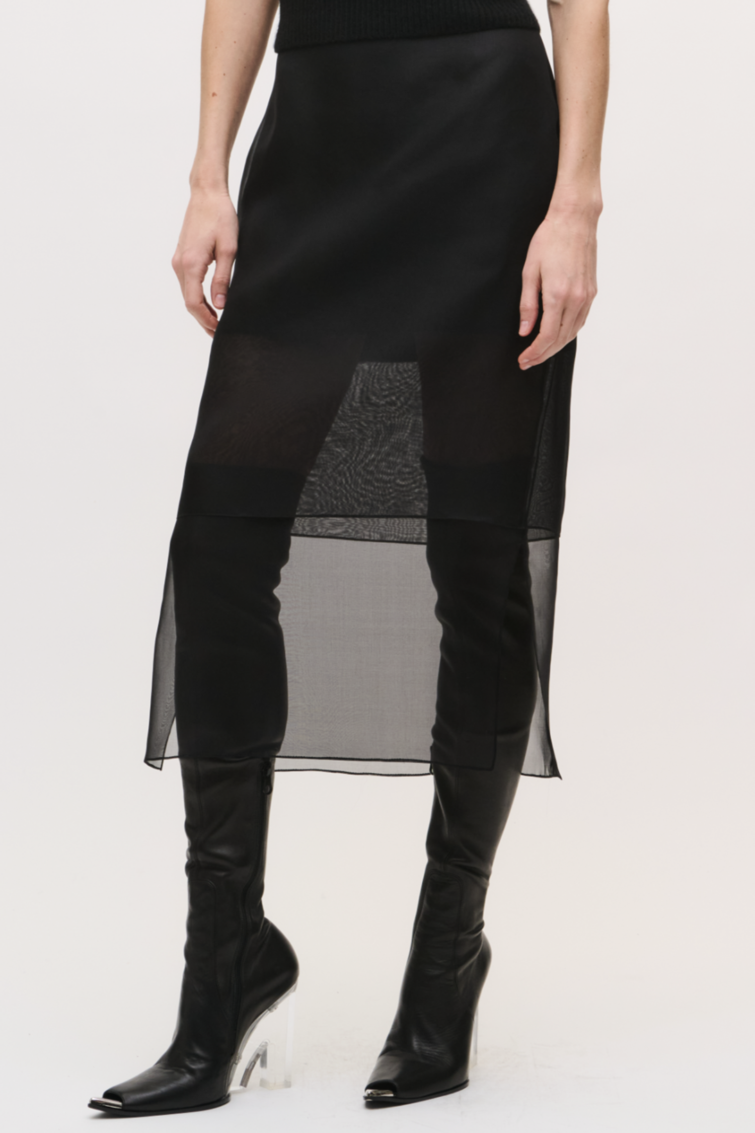 Brandon Maxwell The Brett Pencil Skirt - Black
