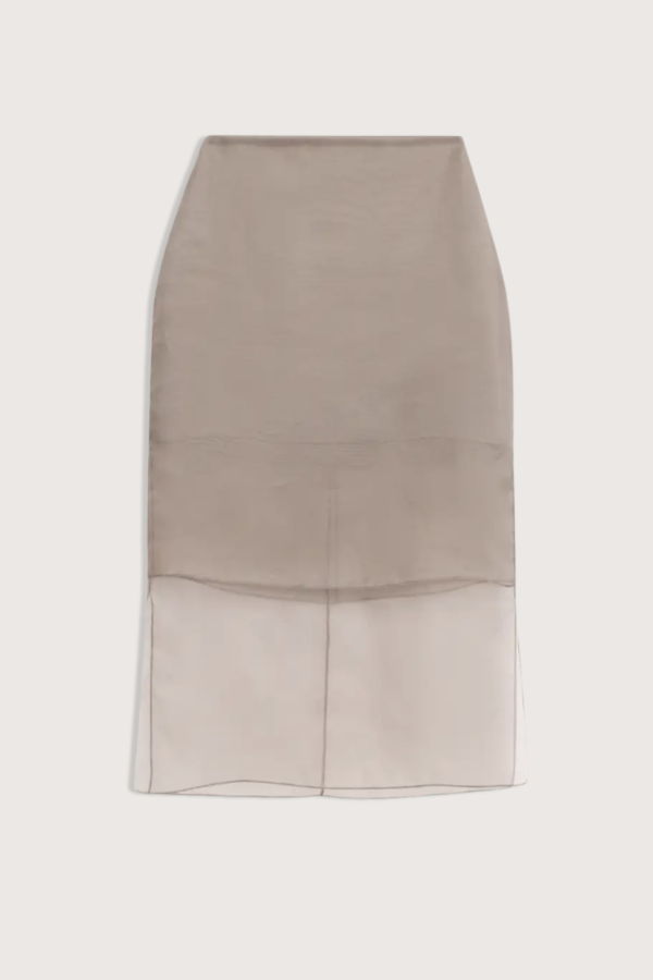 Brandon Maxwell The Brett Pencil Skirt - Smoke