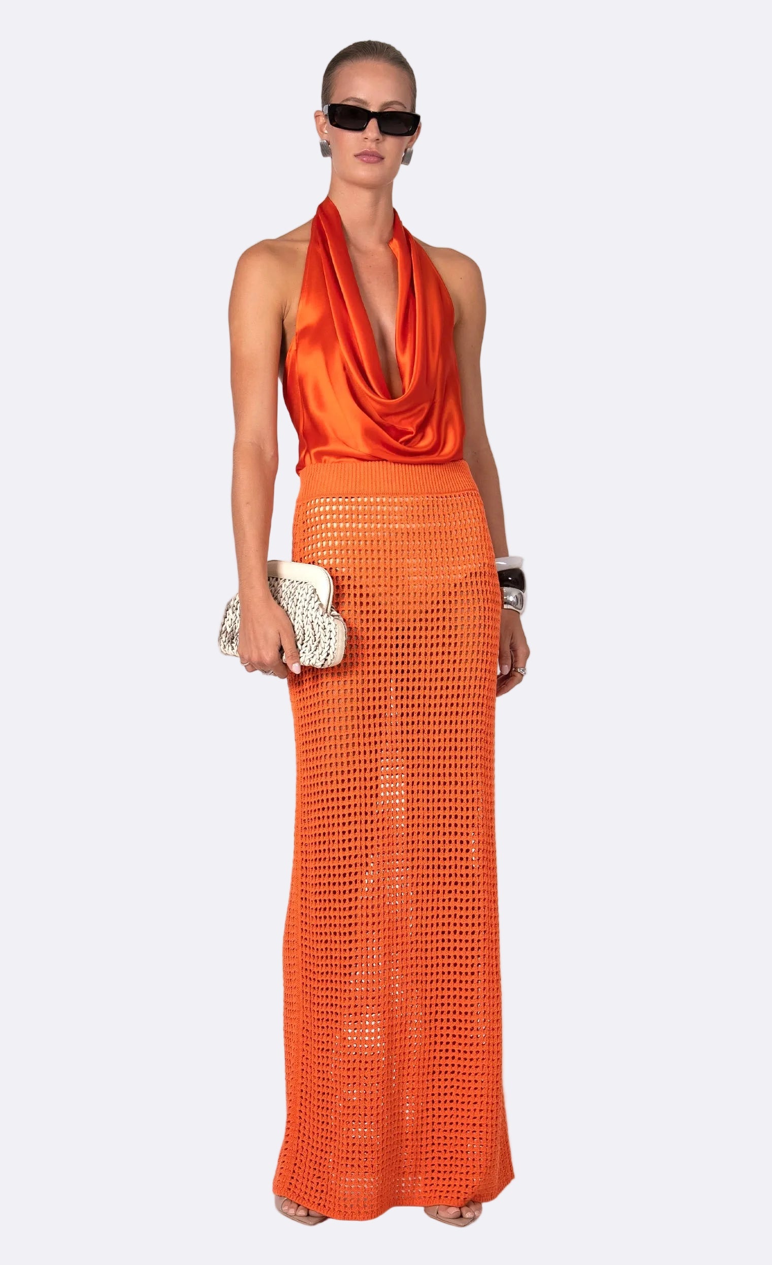 Nonchalant Label Brianna Maxi Skirt - Aperol