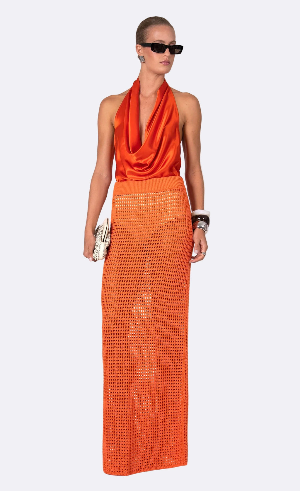 Nonchalant Label Brianna Maxi Skirt - Aperol